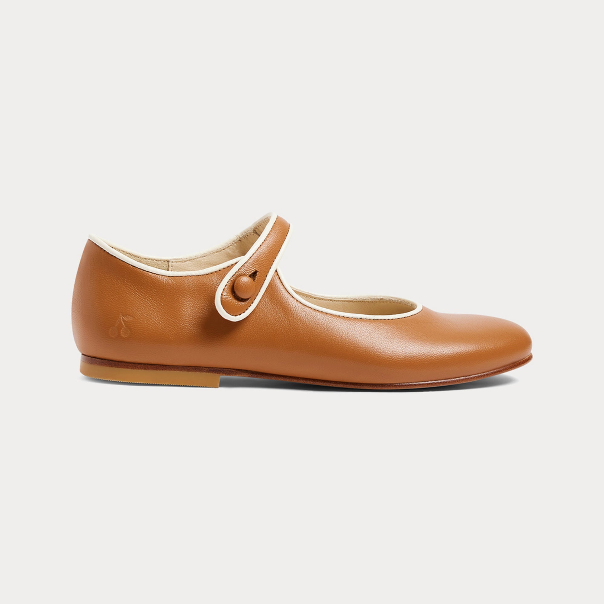 Girls Caramel Flat Shoes