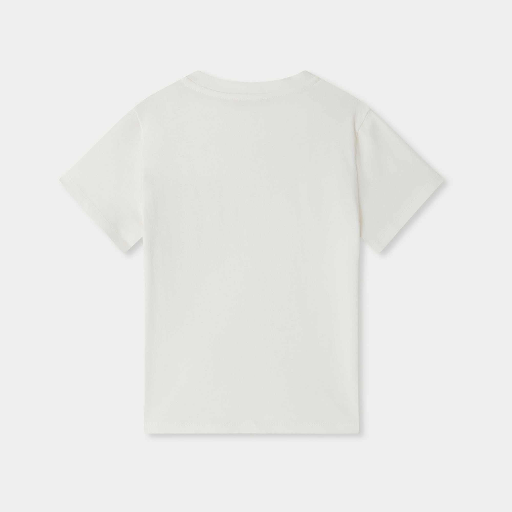 Girls White Cotton T-Shirt
