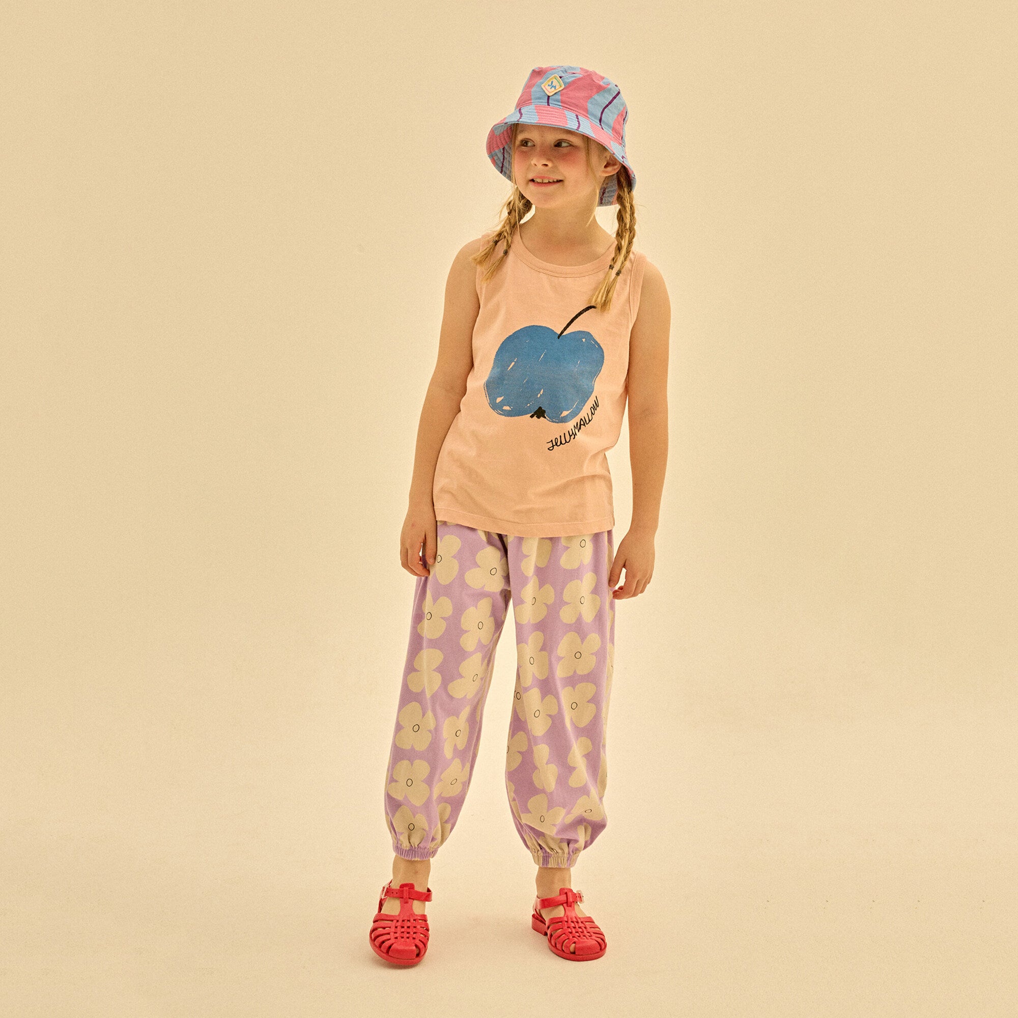 Boys & Girls Beige Printed Cotton Vest