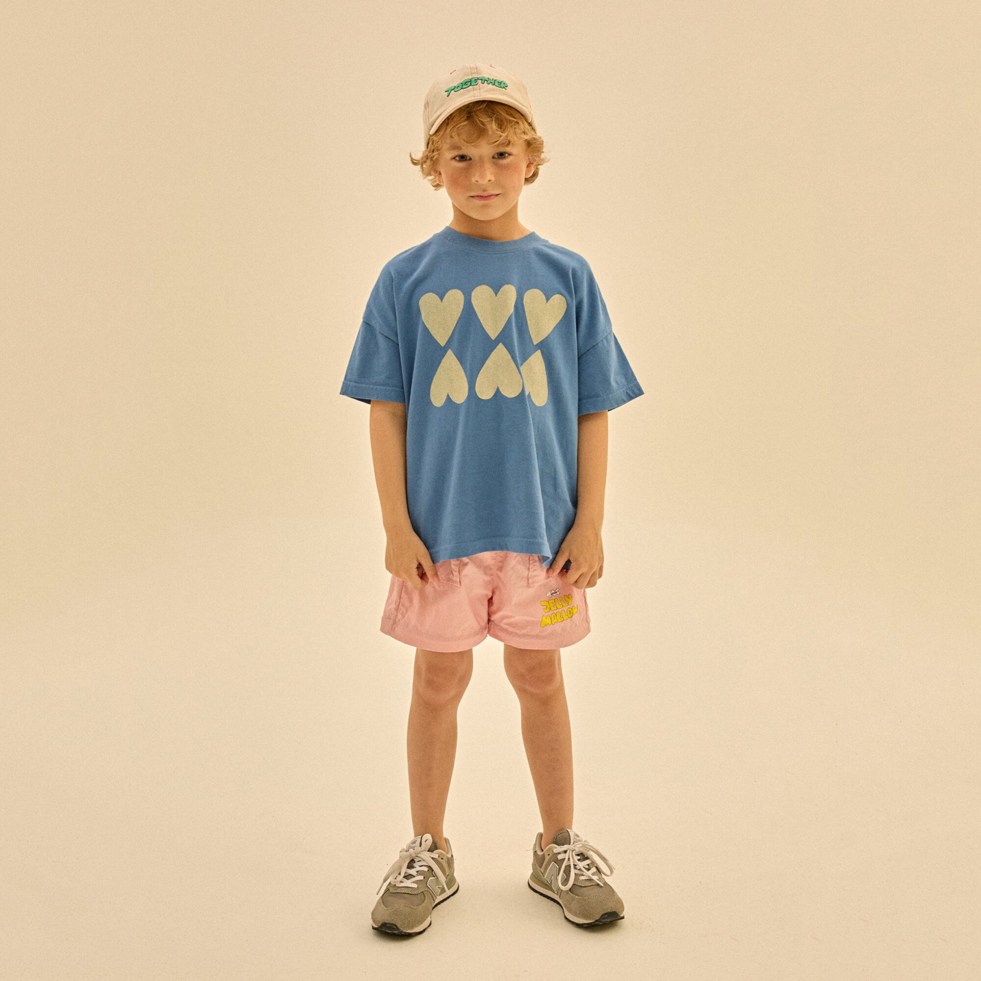 Boys & Girls Blue Cotton T-Shirt