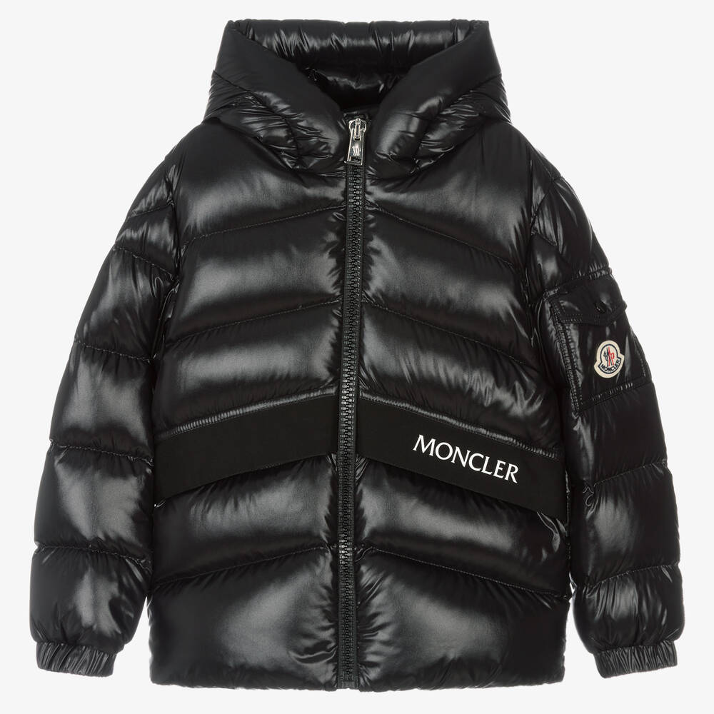 Boys Black "GROSEILLER" Padded Down Jacket