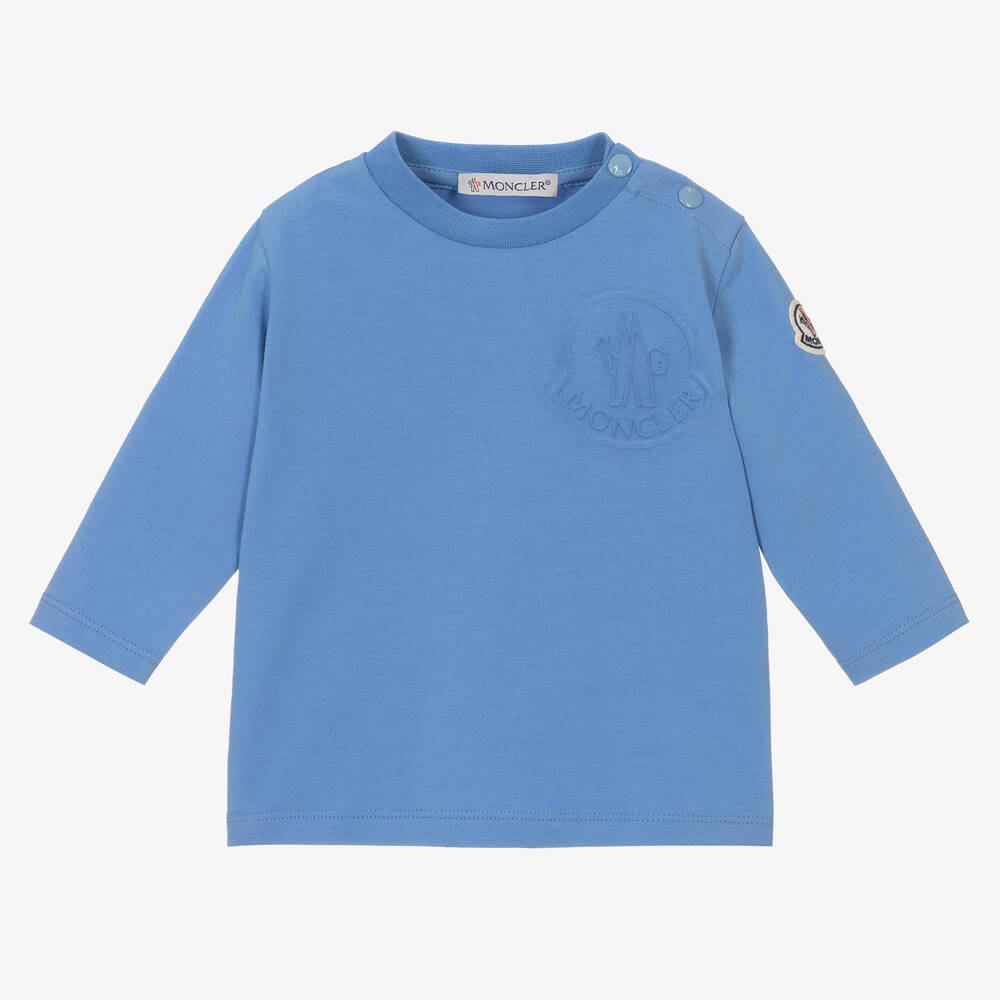Baby Boys Blue Cotton T-Shirt