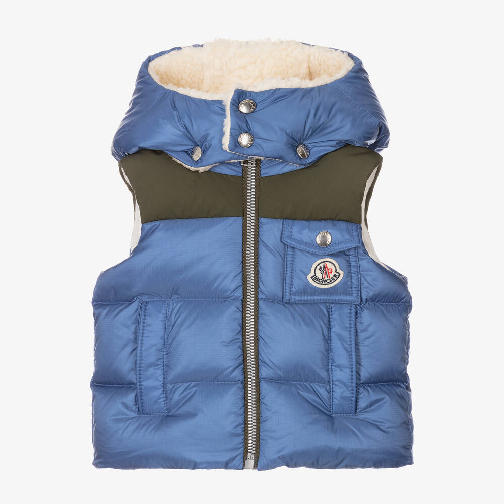 Baby Boys Blue "OUST" Padded Down Gilet