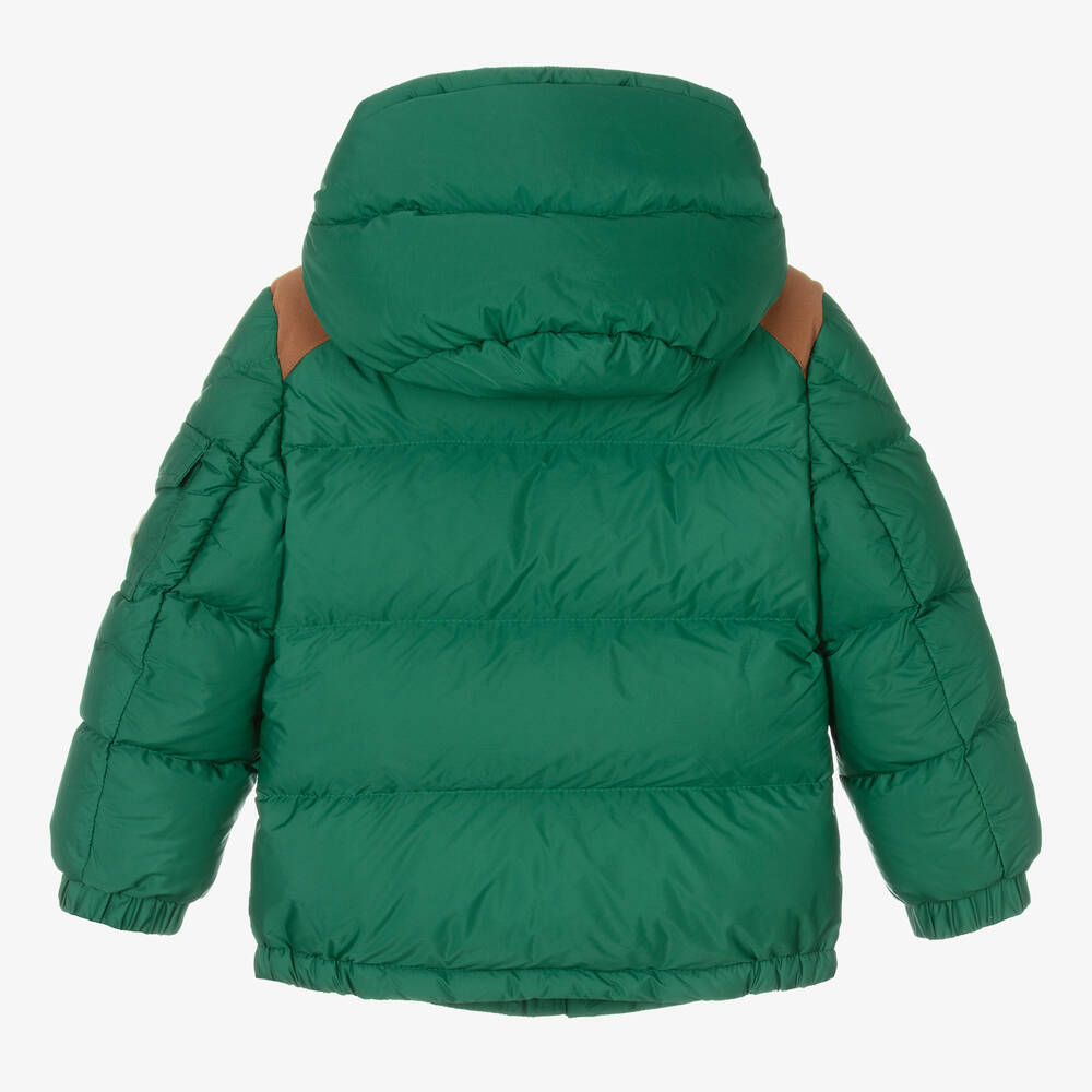 Boys Green "JAKE" Padded Down Jacket