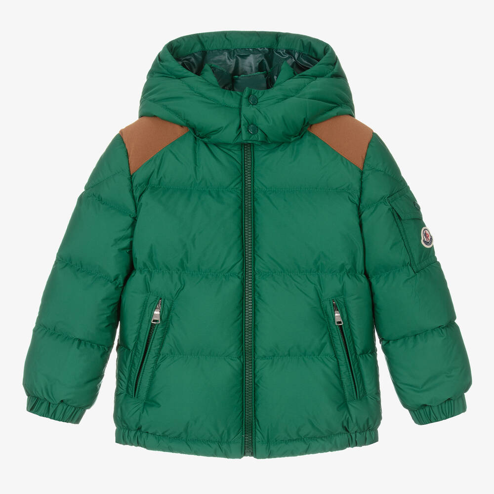 Boys Green "JAKE" Padded Down Jacket