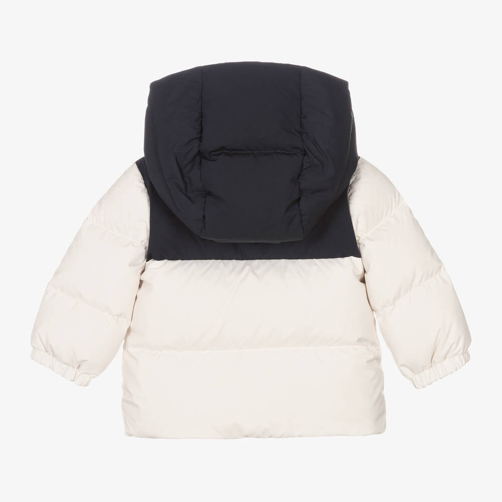 Baby Boys White "JOE" Padded Down Jacket