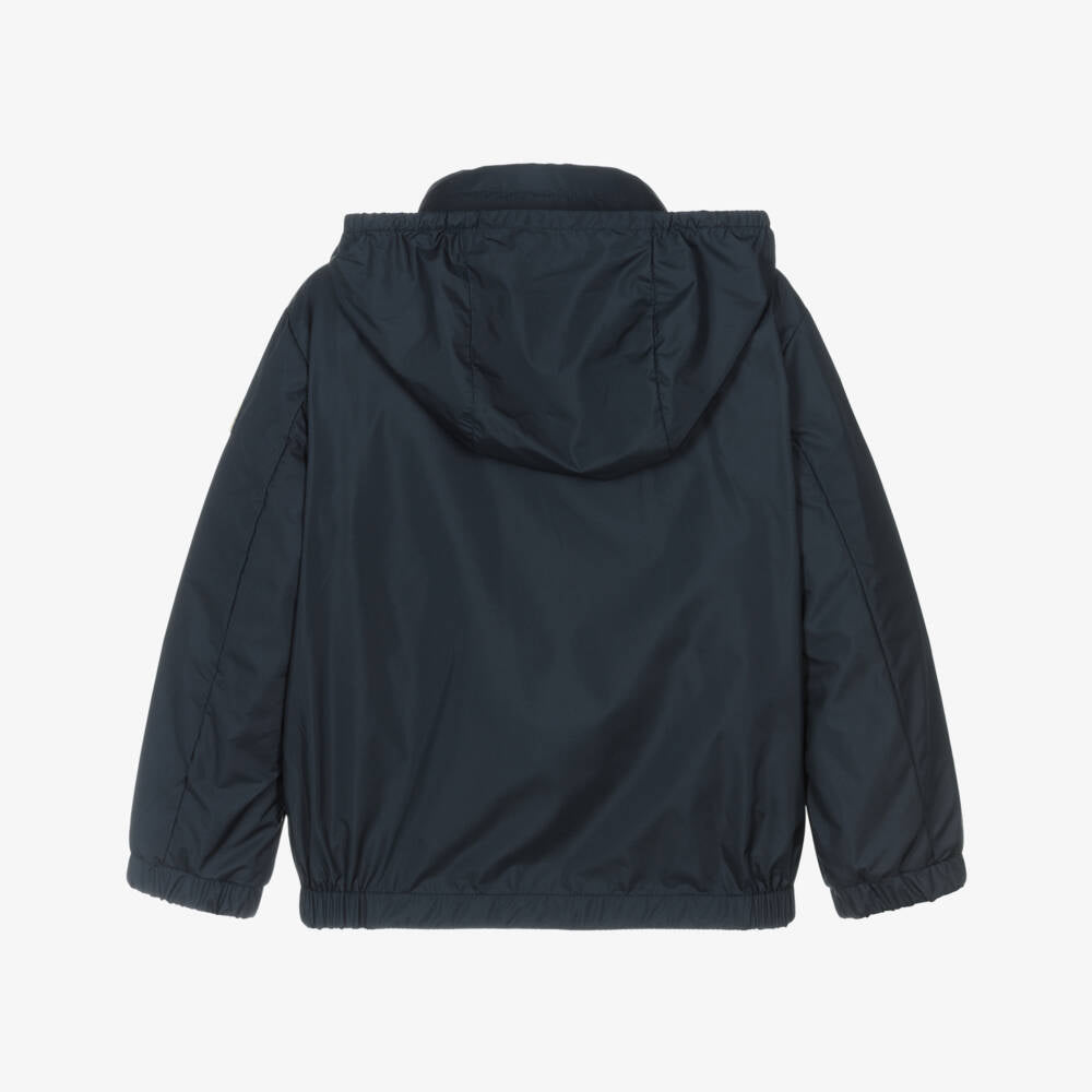 Boys Dark Blue Zip-Up Jacket