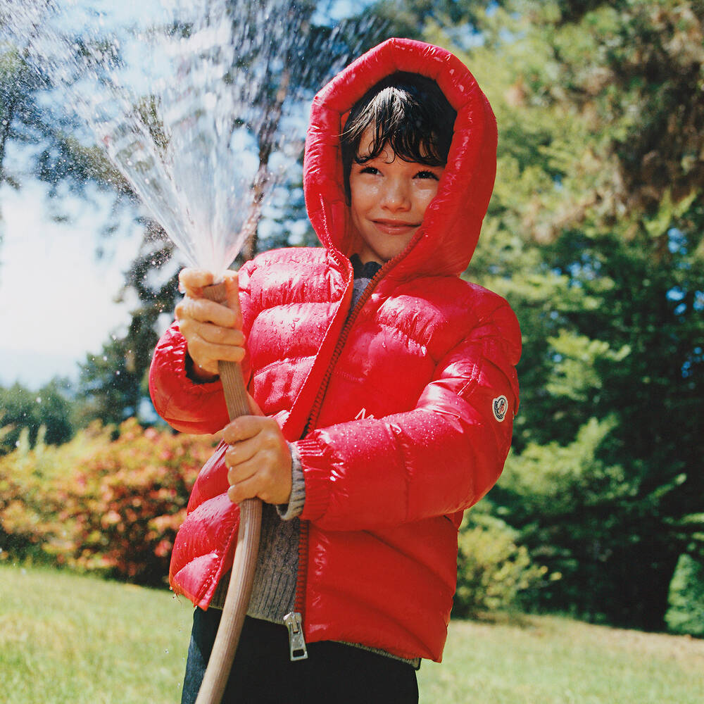 Boys Red "NEW_MAYA" Padded Down Jacket