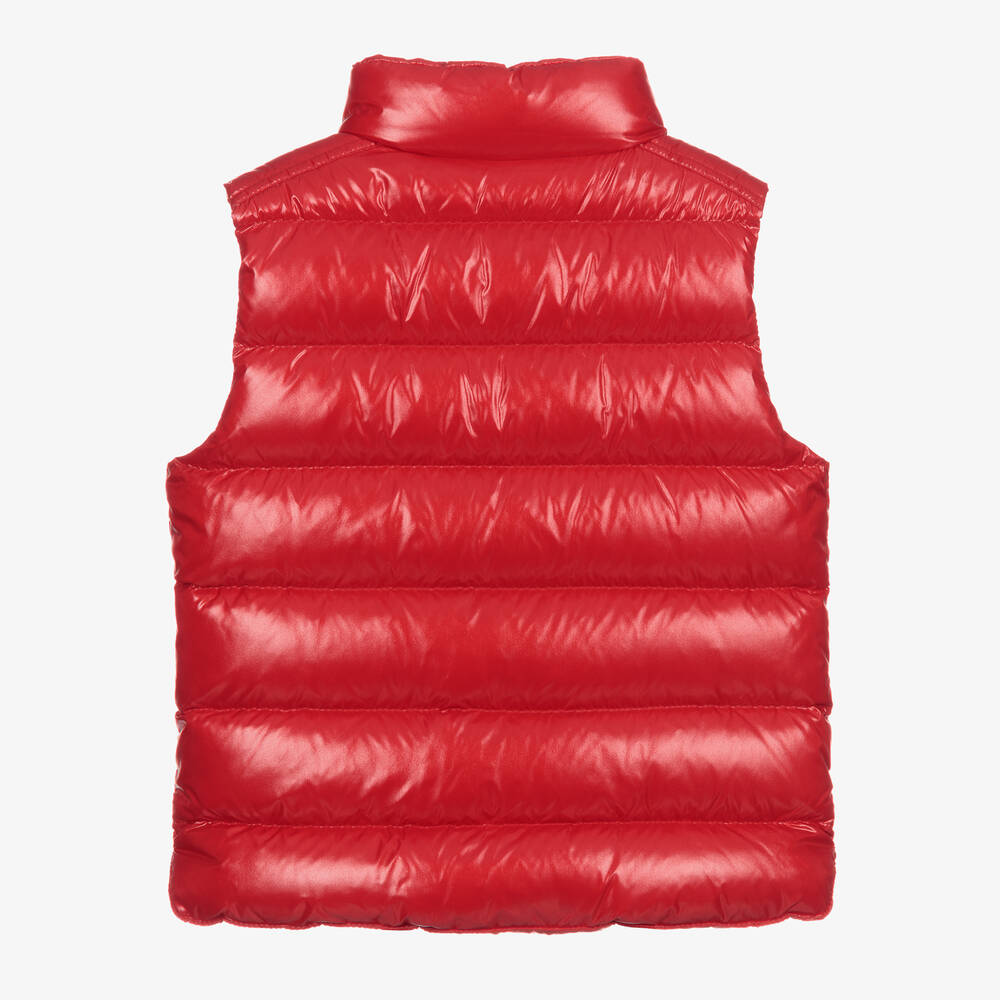 Boys & Girls Red "TIB" Padded Down Gilet