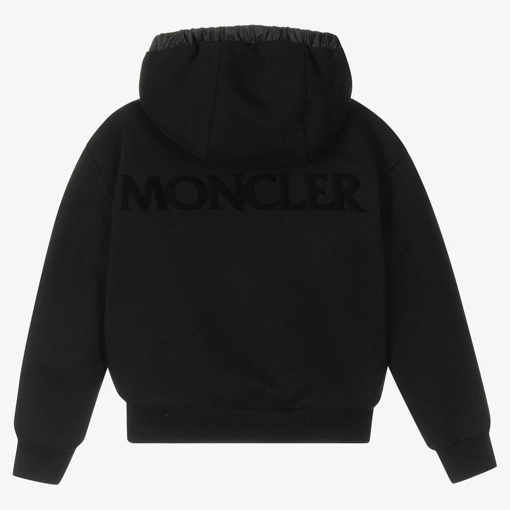 Girls Black Zip-Up Jacket