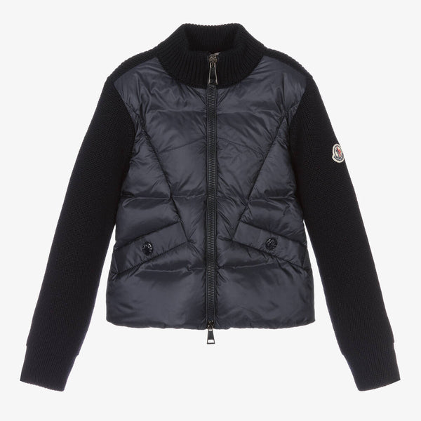 Girls Navy Zip-Up Jacket