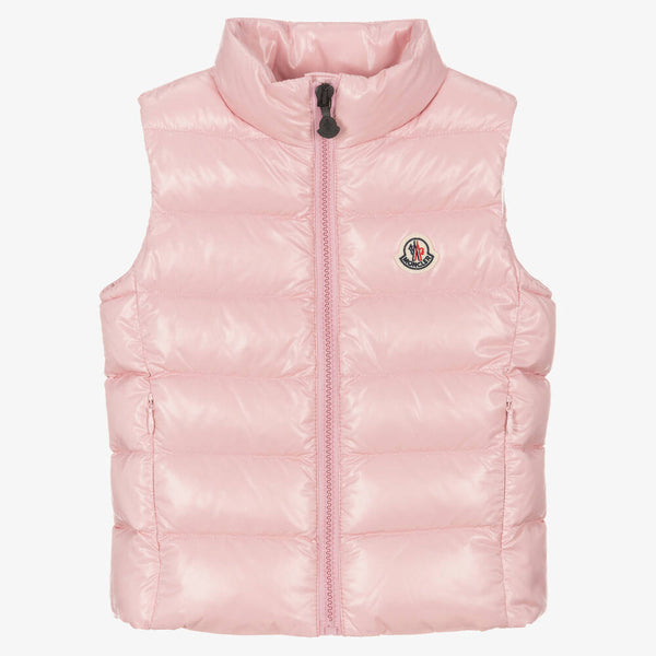 Girls Pink "GHANY" Padded Down Gilet
