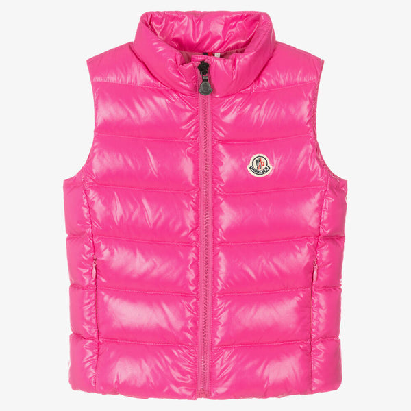 Girls Pink "GHANY" Padded Down Gilet
