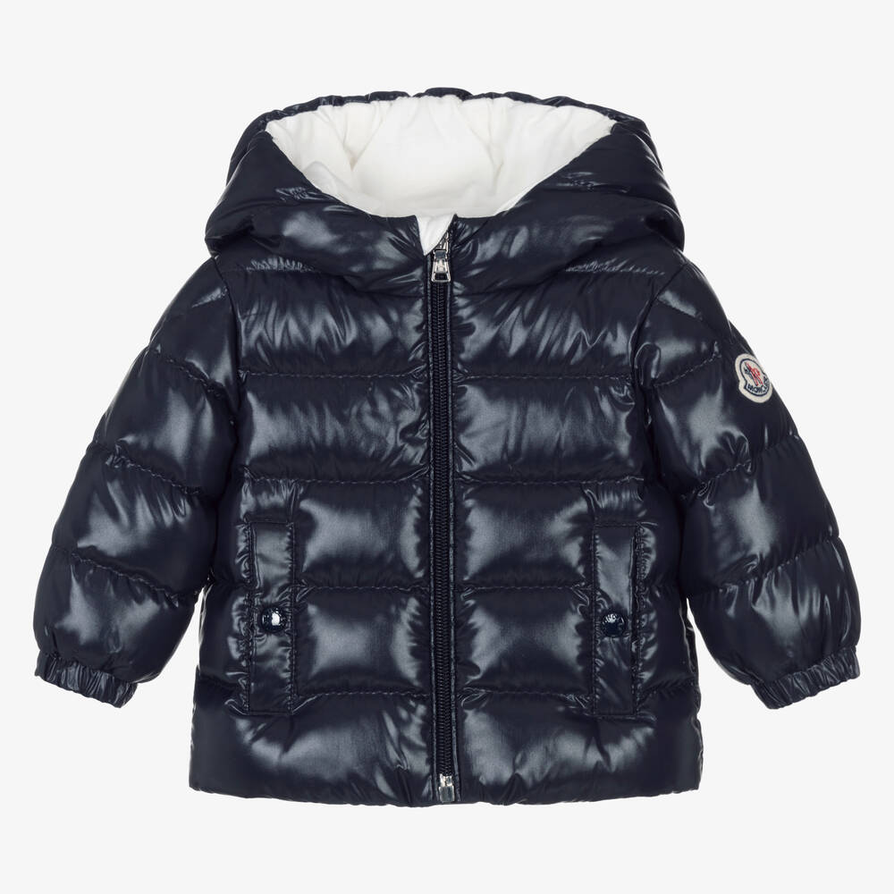 Baby Boys & Girls Dark Blue "ANAND" Padded Down Jacket