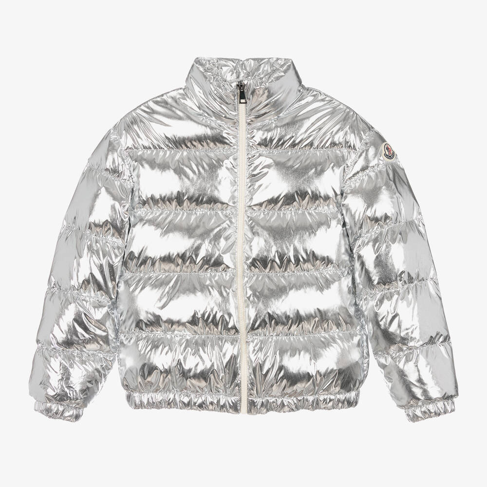Girls Silver "MEUSE" Padded Down Jacket