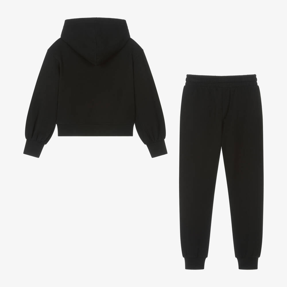 Girls Black Cotton Set