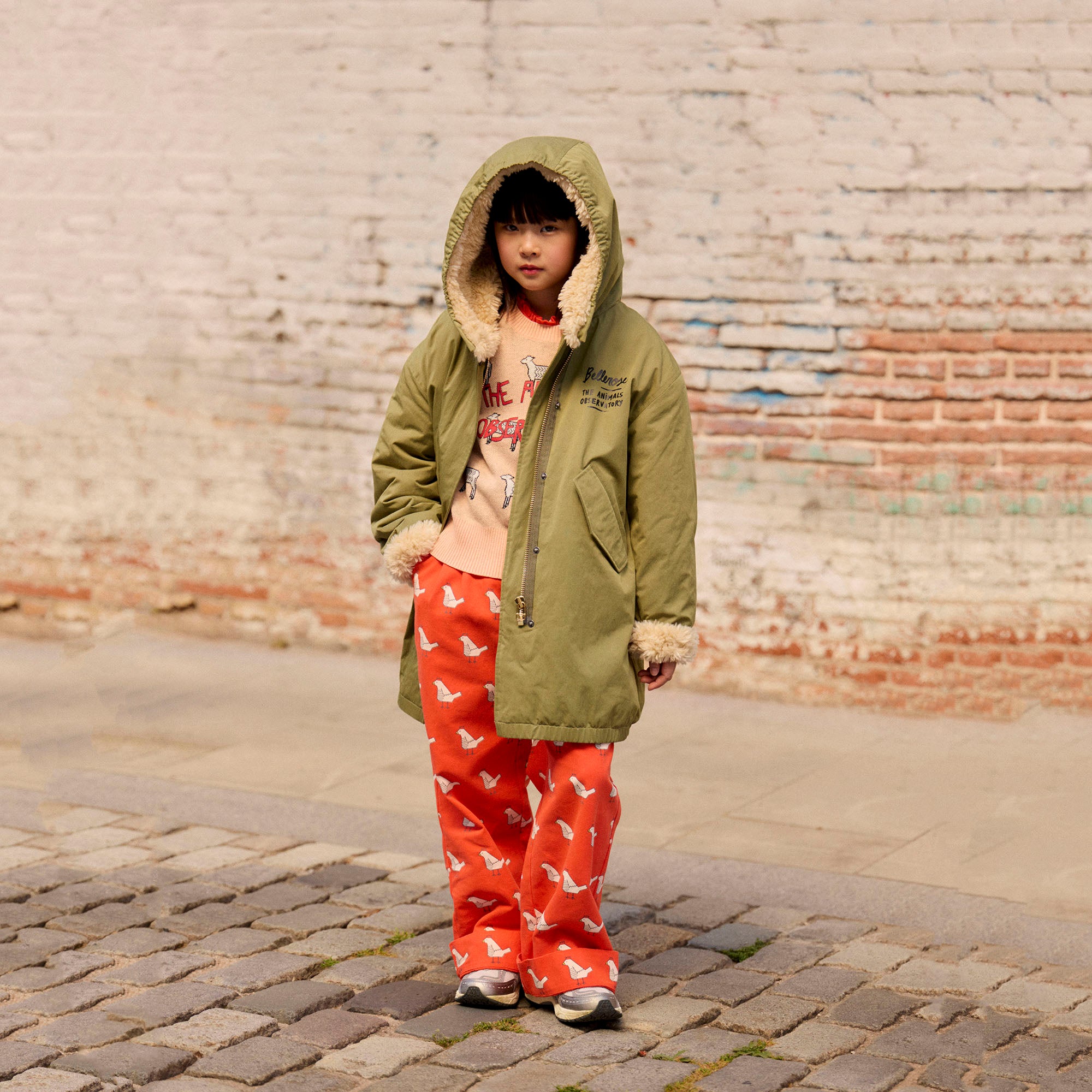 Boys & Girls Army Green Coat