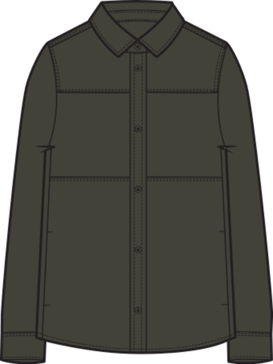 W Work Overshirt Stretch LS