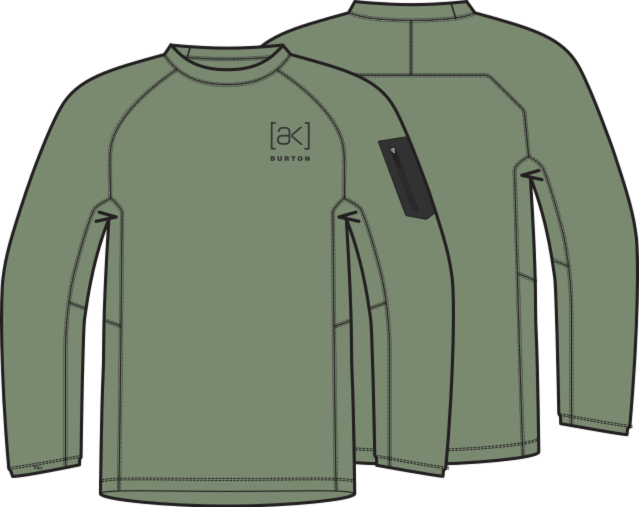 Men's [ak] Baker Power Stretch® Fleece Crewneck