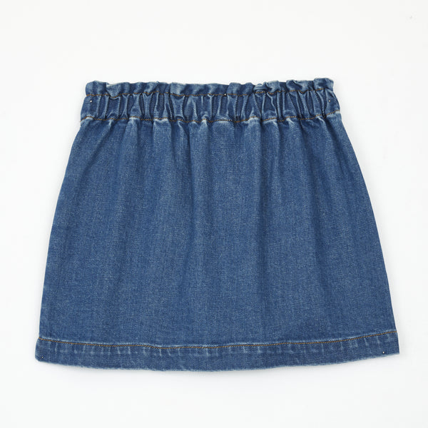 Girls Blue Denim Skirt