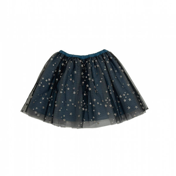 Girls Navy Star Skirt
