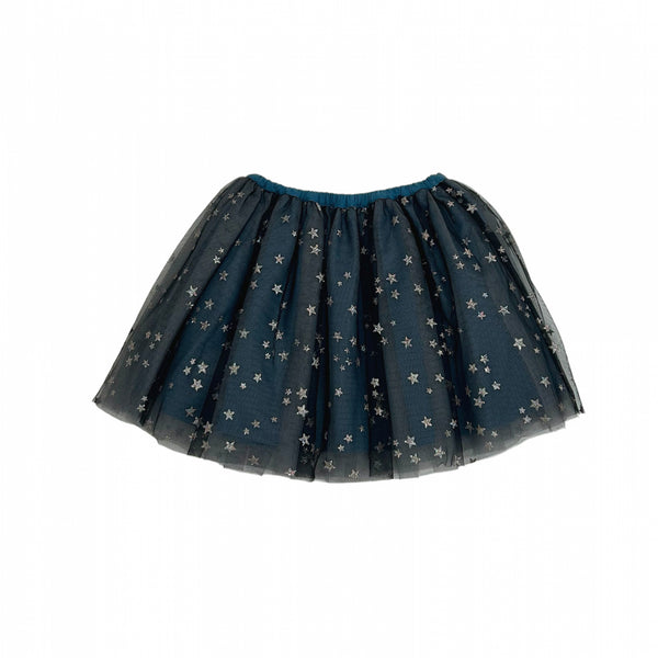 Girls Navy Star Skirt