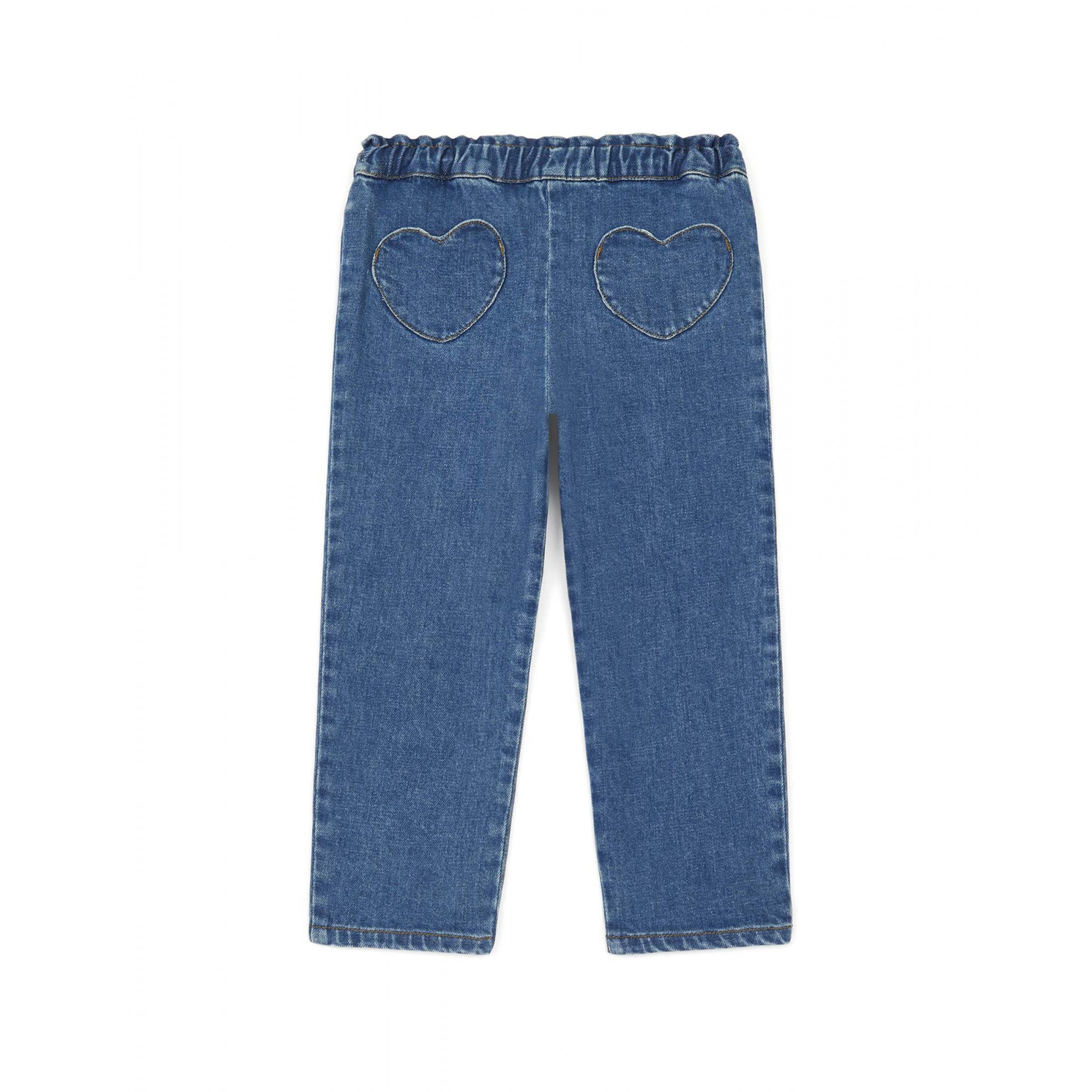 Girls Blue Denim Trousers