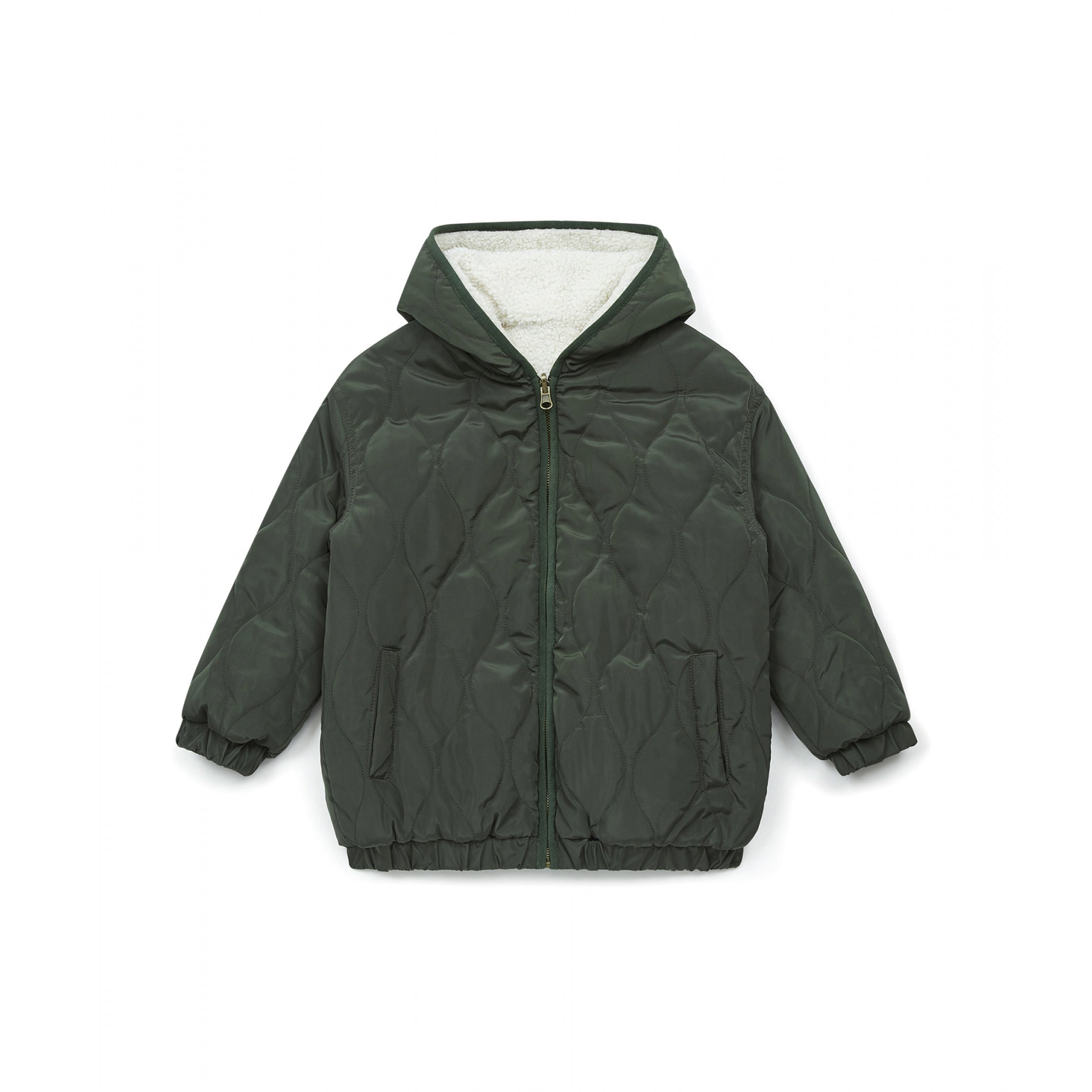 Boys Khaki Reversible Coat