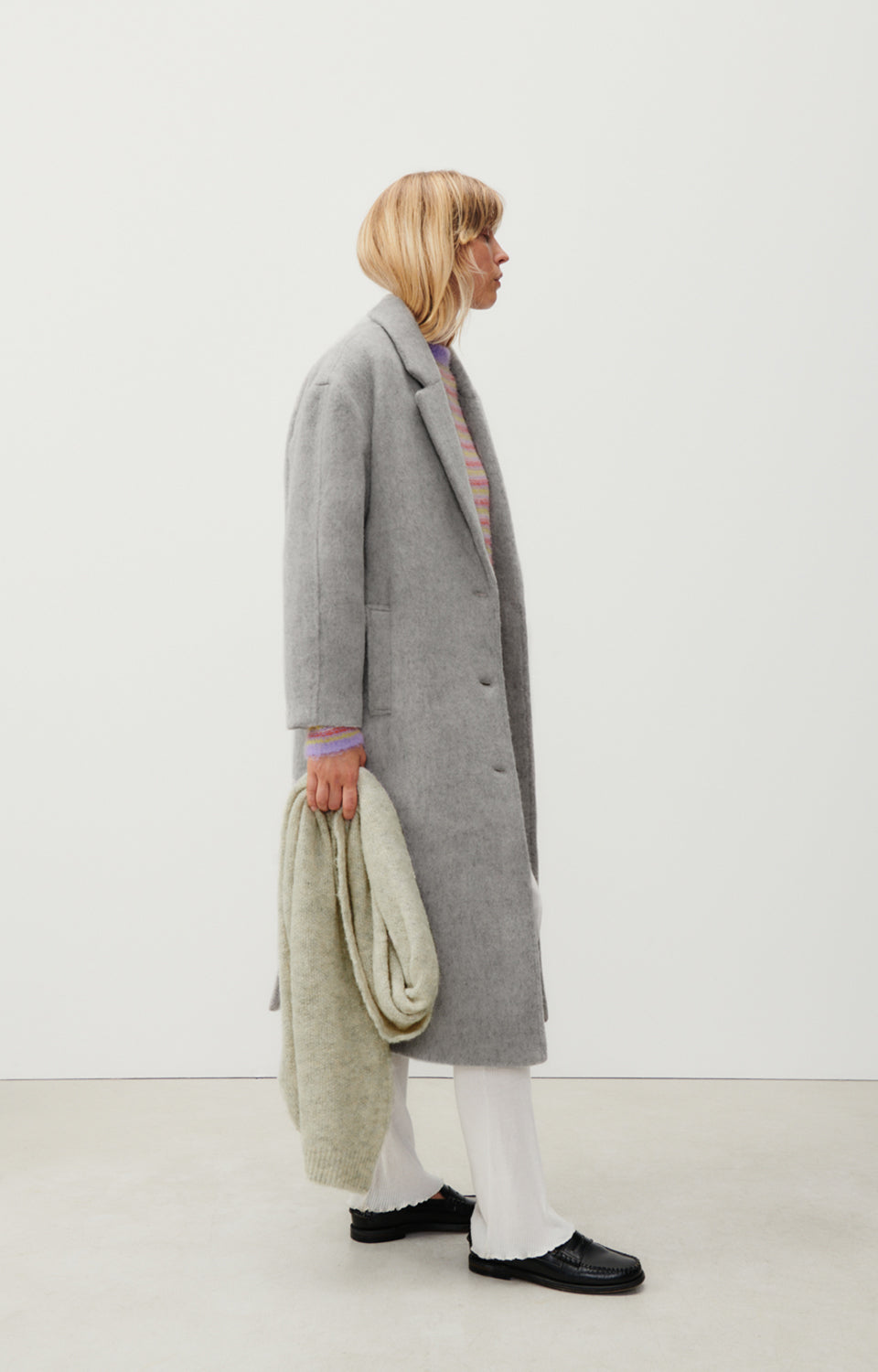 Adult Beige Grey Scarf