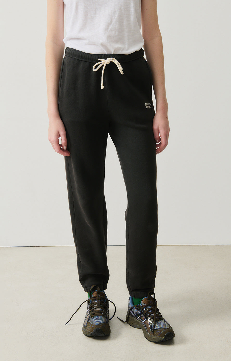 Women Black Cotton Trousers