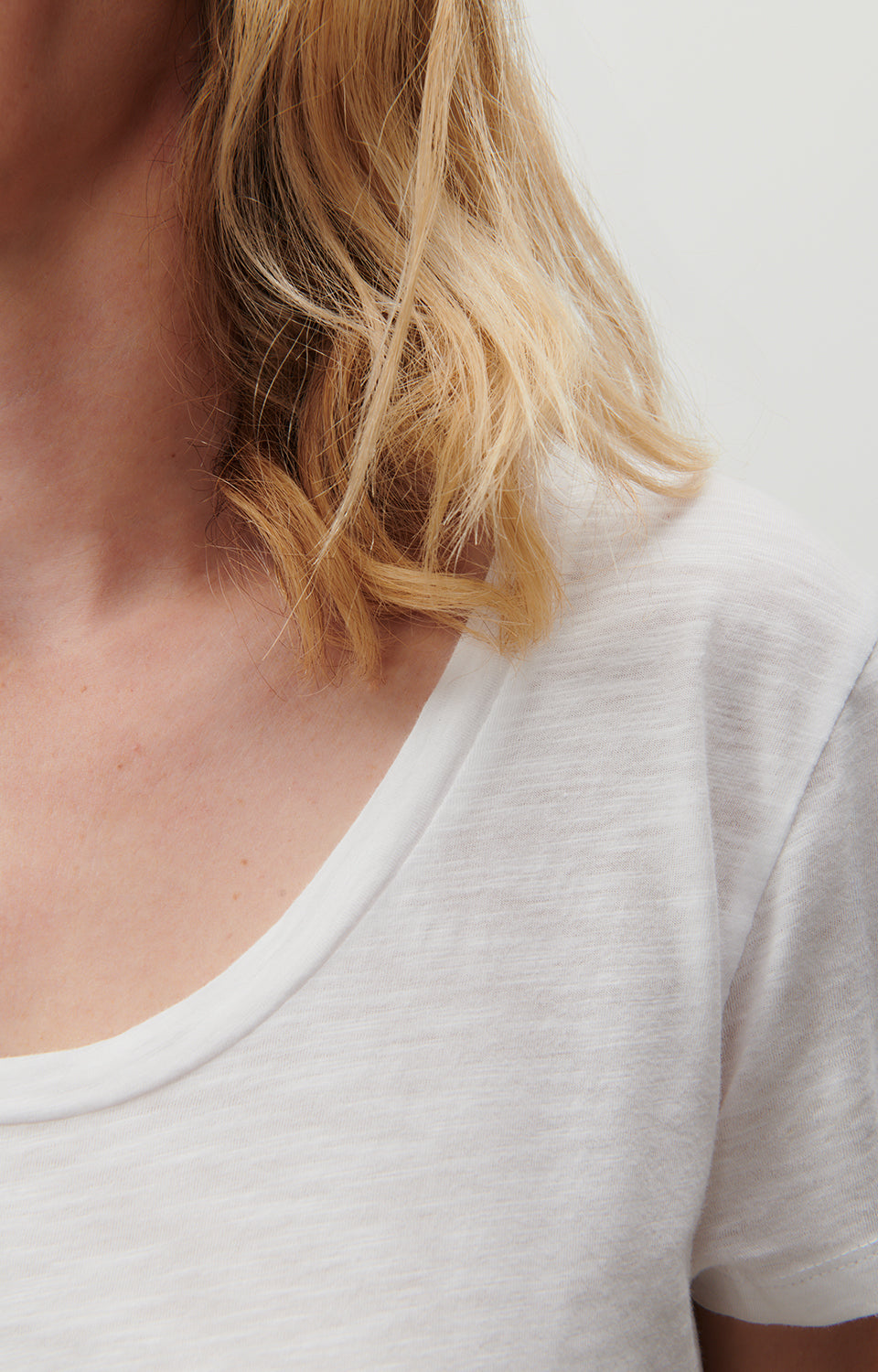 Women White Cotton T-Shirt