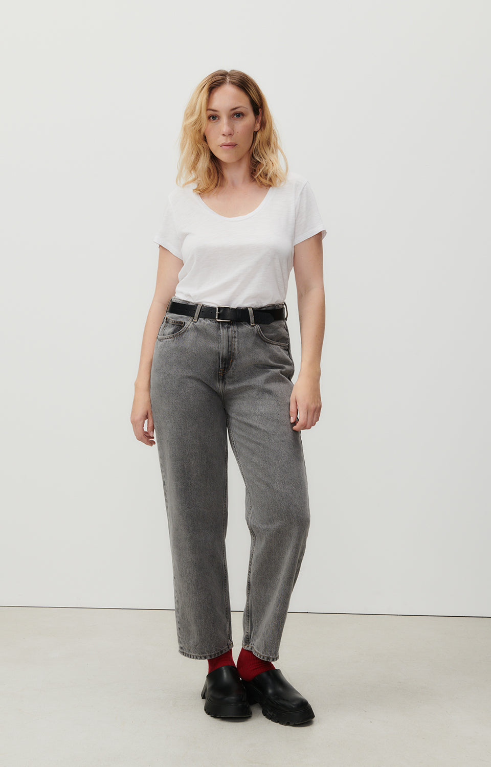 Women White Cotton T-Shirt