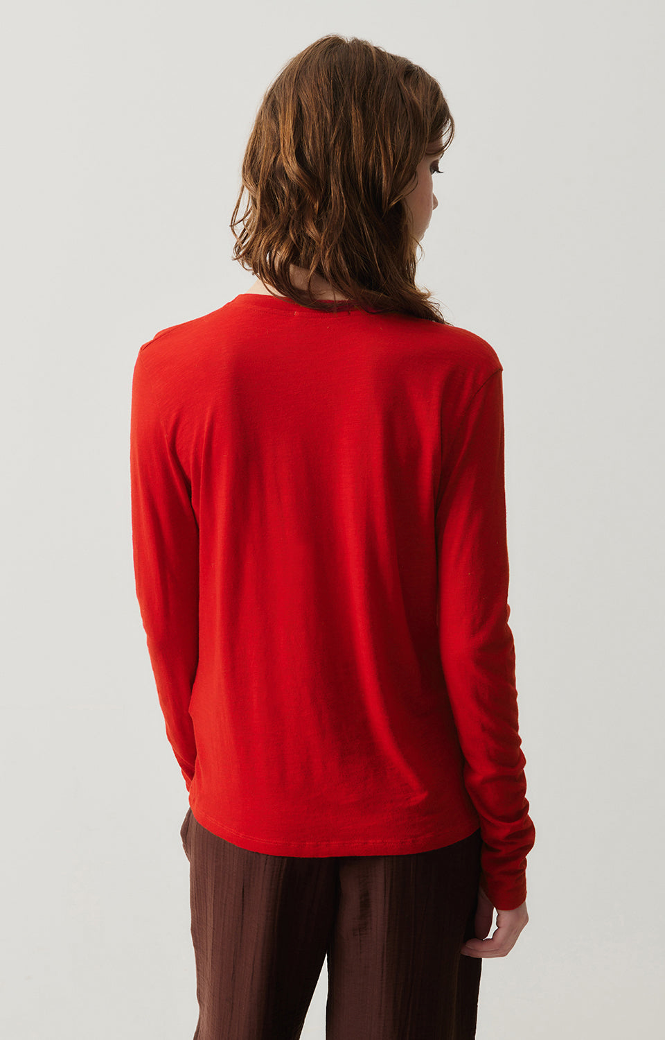 Women Red Cotton T-Shirt