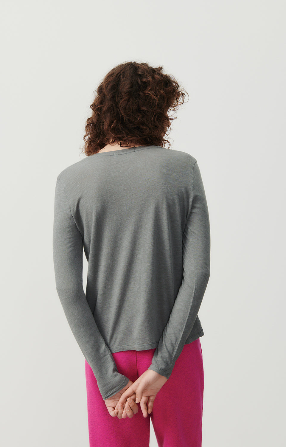 Women Grey Cotton T-Shirt