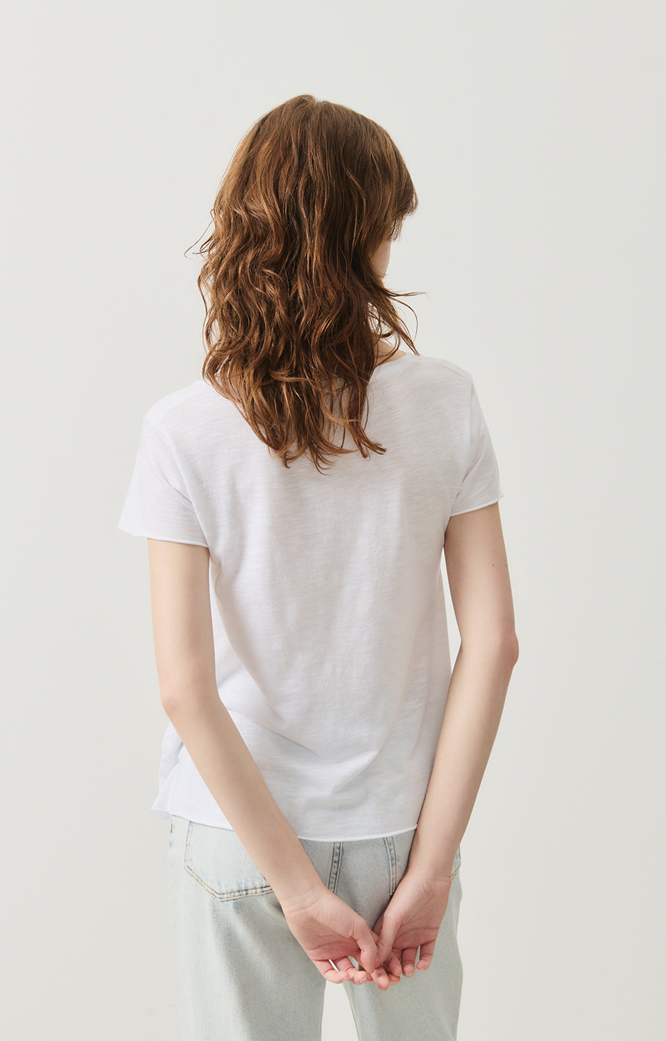 Women White Cotton T-Shirt