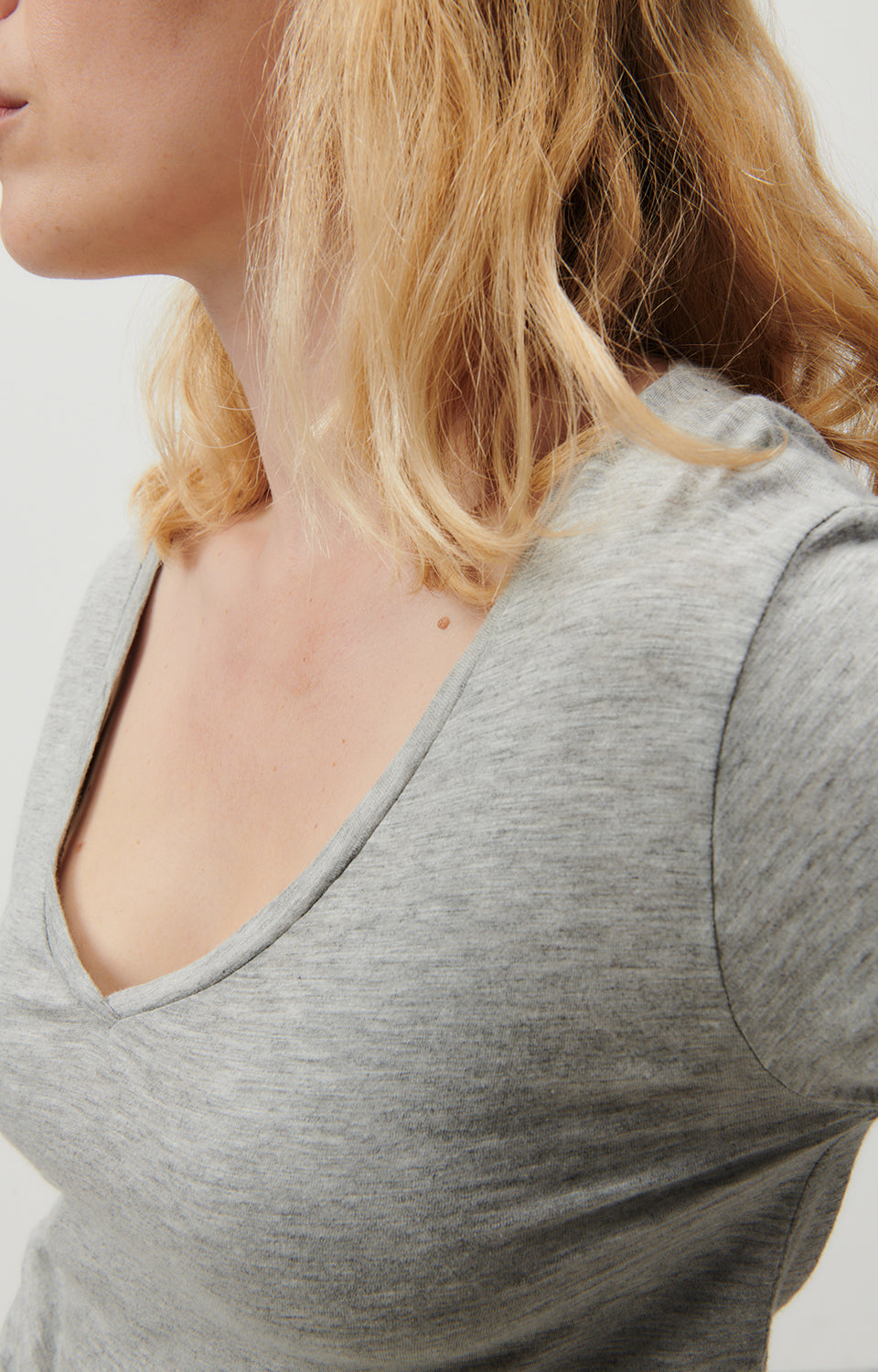 Women Grey Cotton T-Shirt