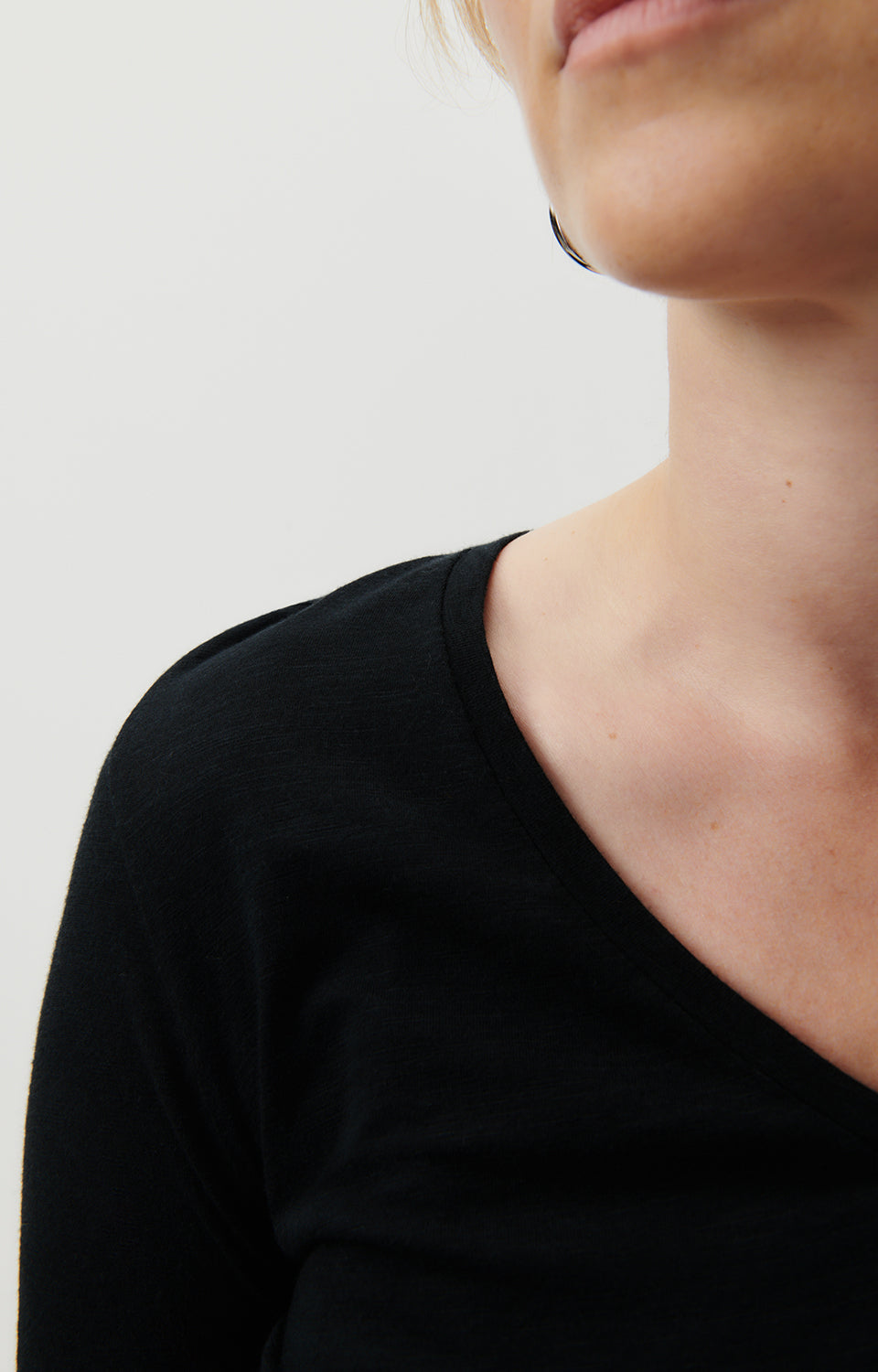 Women Black Cotton T-Shirt