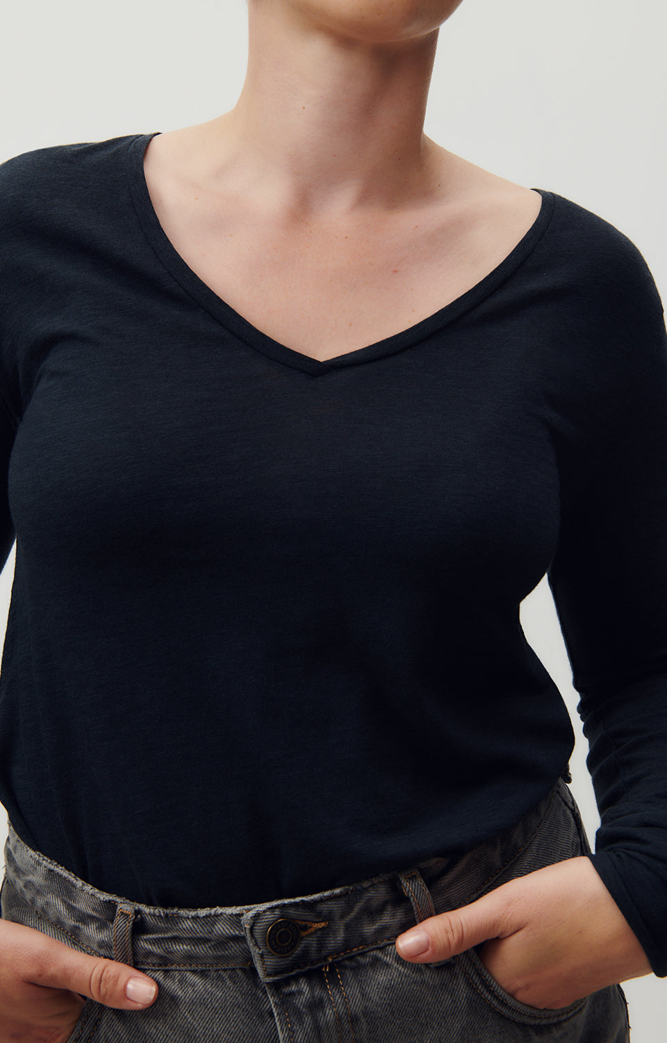 Women Navy Cotton T-Shirt