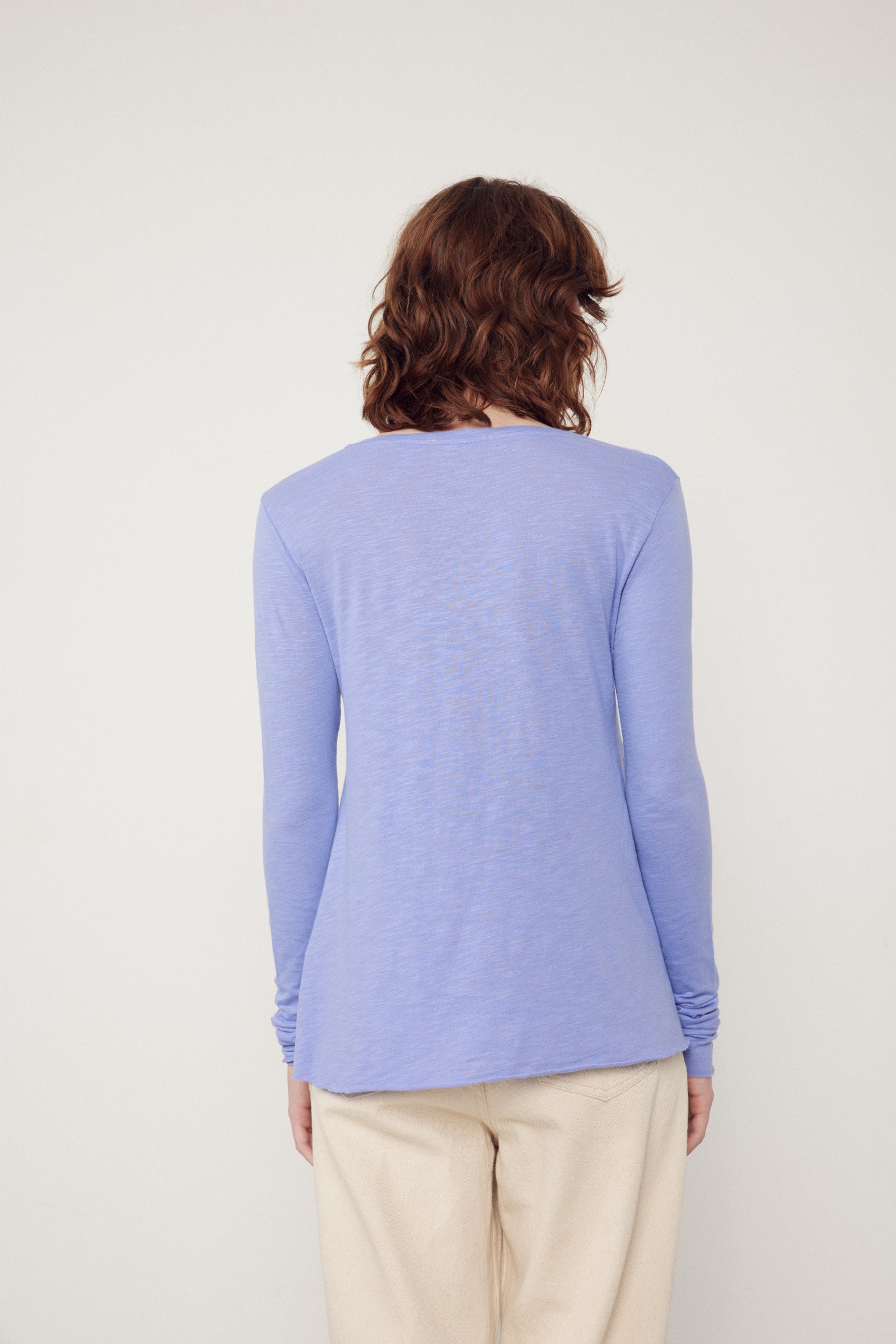 Women Purple Cotton T-Shirt