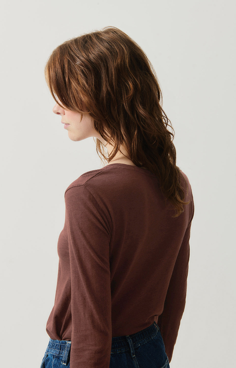 Women Brown Cotton T-Shirt