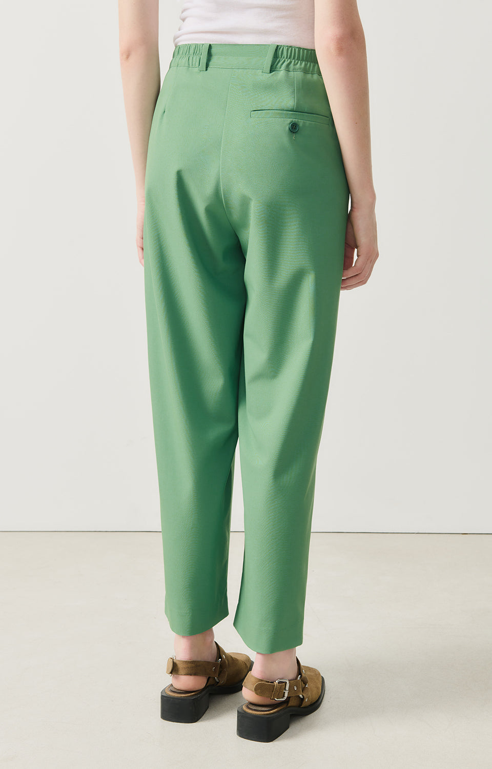 Women Green Trousers