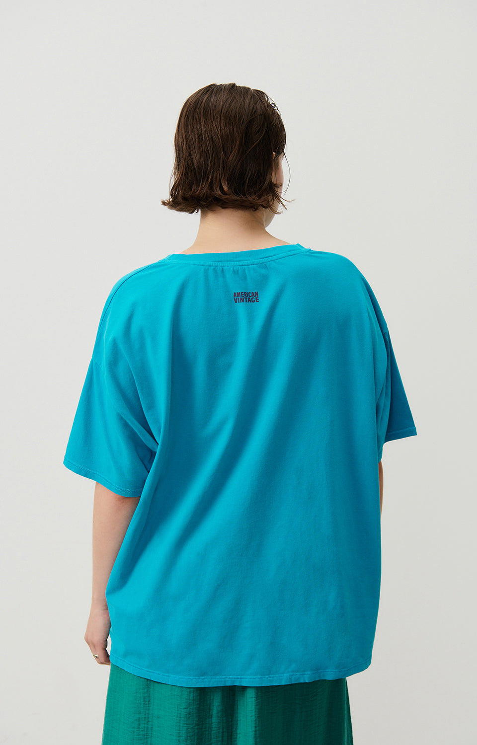 Women Blue Cotton T-Shirt