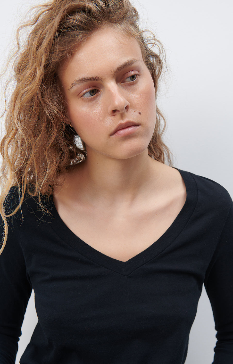 Women Black Cotton T-Shirt