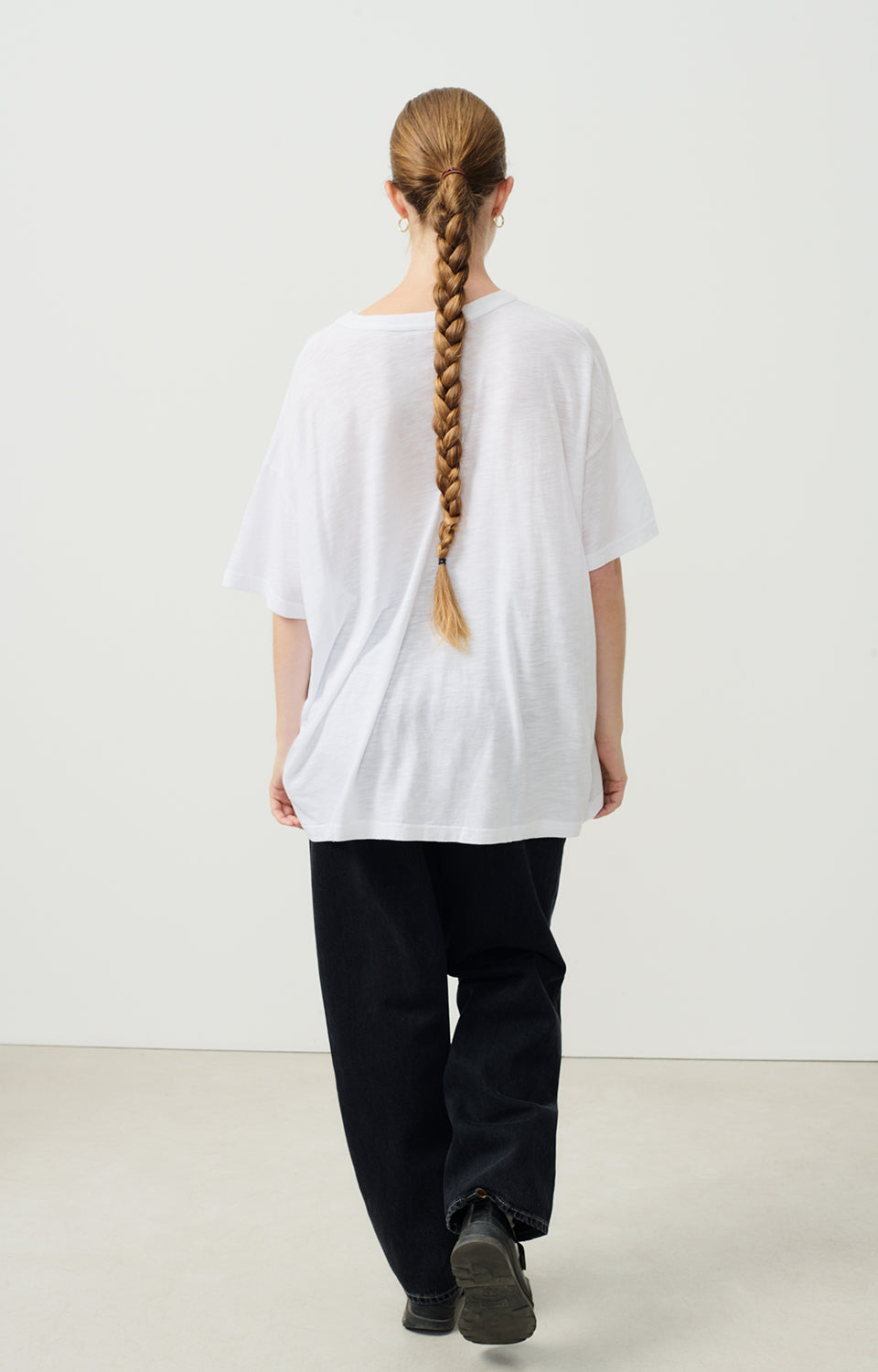 Women White Cotton T-Shirt