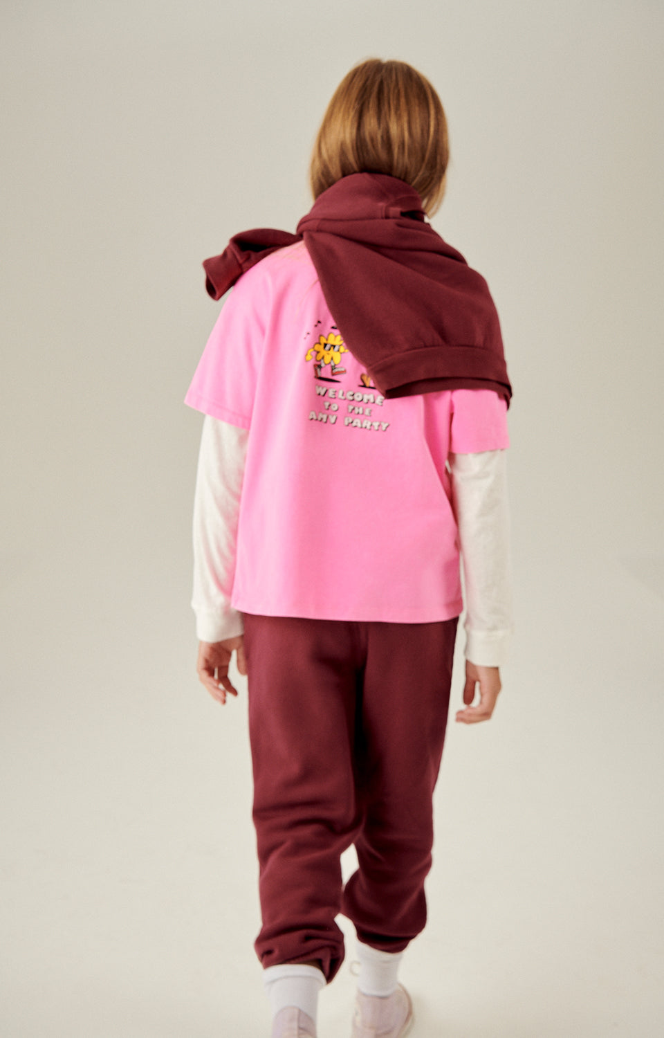 Boys & Girls Pink Cotton T-Shirt