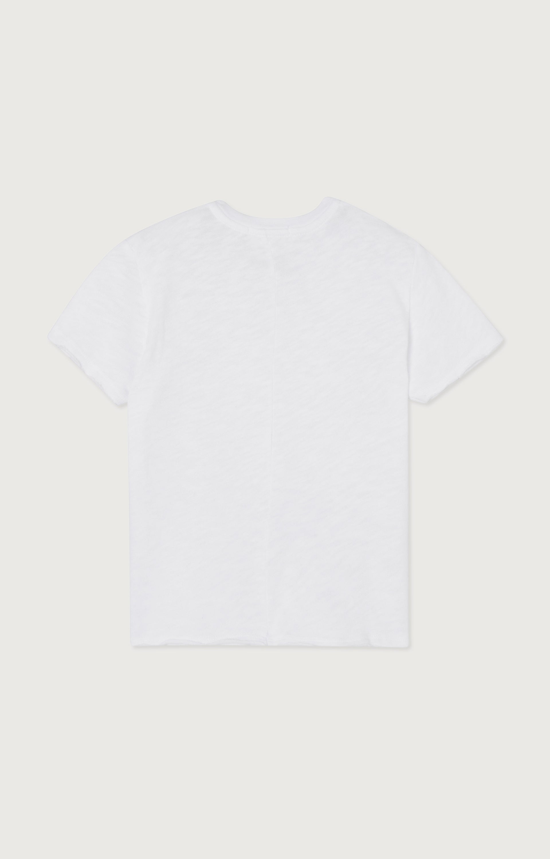 Boys & Girls White Cotton T-Shirt