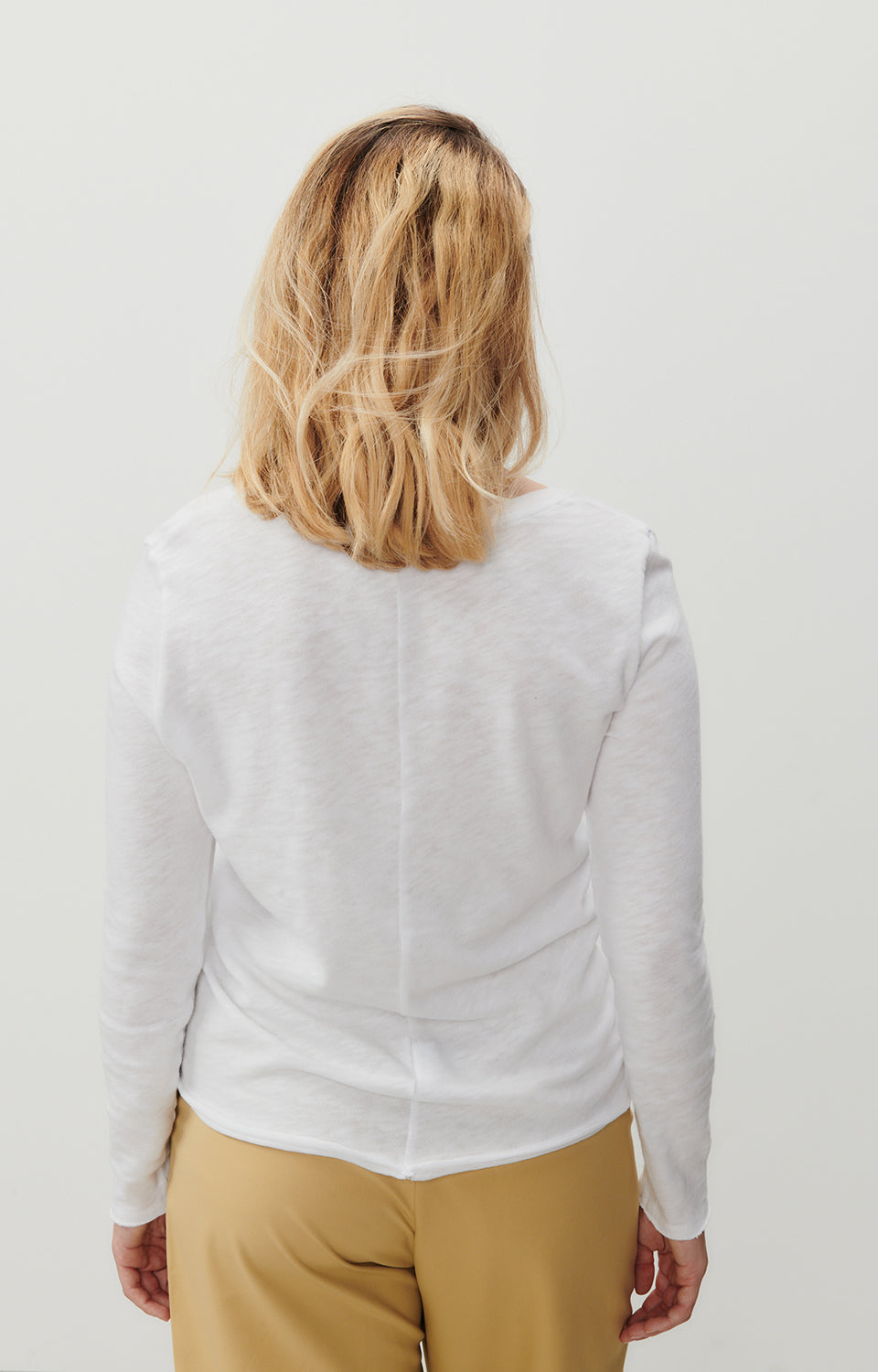 Women White Cotton T-Shirt