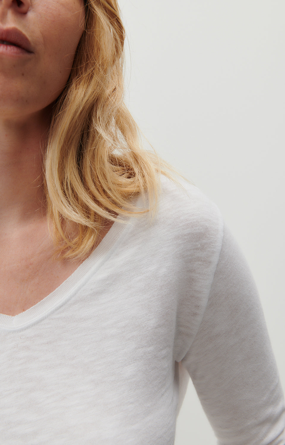 Women White Cotton T-Shirt