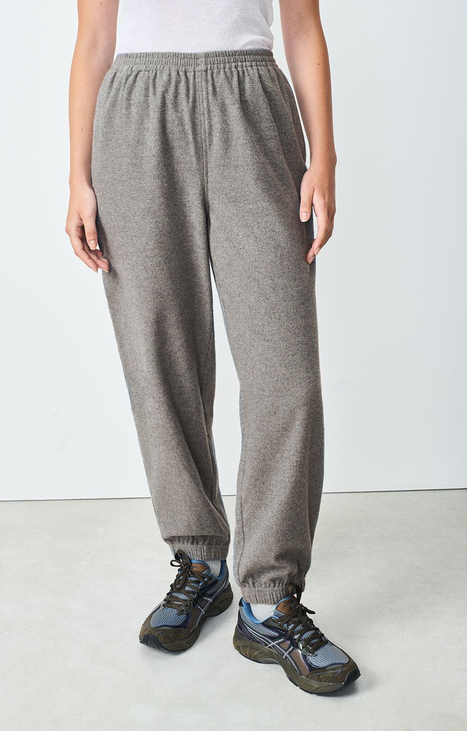Women Grey Cotton Trousers