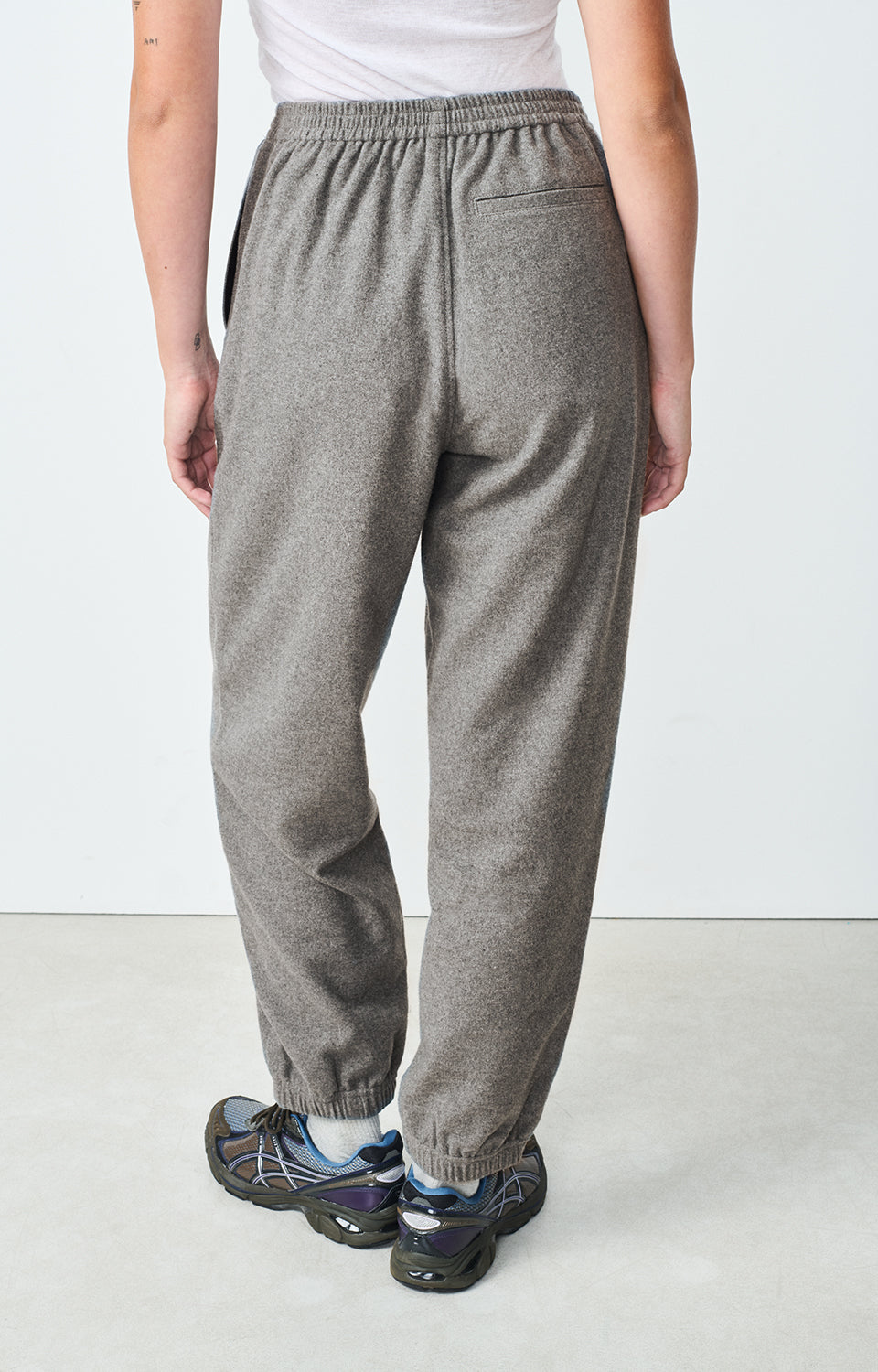 Women Grey Cotton Trousers